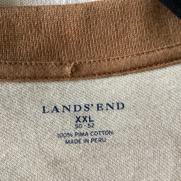 Lands' End Polo Shirt Mens 2XL XXL Pima Cotton Classic Casual Made in Peru Golf - Picture 9 of 12